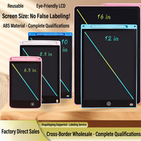 Tablette d'écriture LCD, planche à dessin électronique, bloc-notes LCD réutilisable pour le bureau, l'école et les voyages