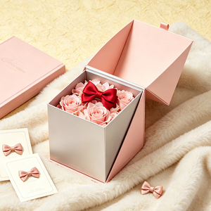 Cajas <span class=keywords><strong>de</strong></span> Regalo y Flores Modernas con Relieve Ecológico Personalizadas, con Papel Kraft, Empaque <span class=keywords><strong>de</strong></span> Lujo para Velas y Perfumes para <span class=keywords><strong>el</strong></span> Día <span class=keywords><strong>de</strong></span> la Madre - Product Image 1