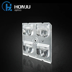 160*80 Graus Iluminação Exterior Assimétrica Lentes LED Refletores Asférica Lente Óptica Array Square PC Plano-Convex Street Lights - Product Image 1