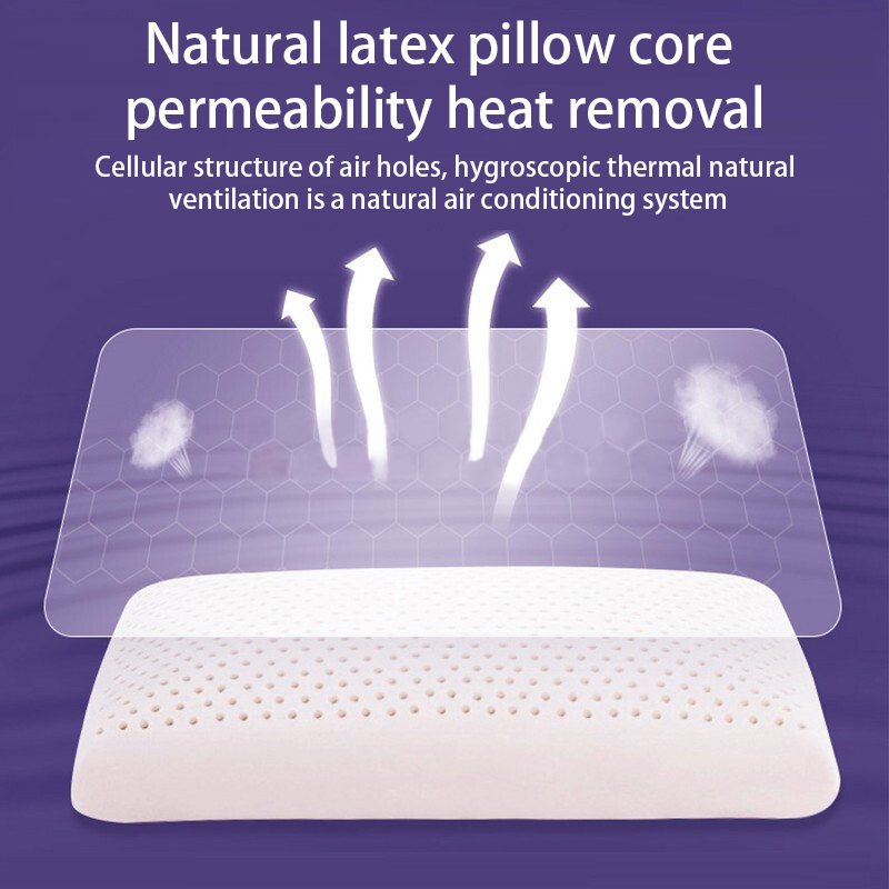 Tpe Gel Memory Foam Pillow,Ventilated Bed Pillow With Washable Cover