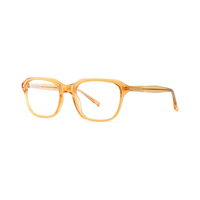 Montura de Gafas de Acetato con Diseño Geométrico Retro |   Gafas Ópticas Cuadradas de Estilo Moderno y Vintage para Marcas de Moda Globales