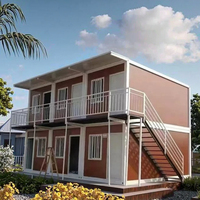 Villa de luxe moderne en conteneur d'acier de 20 pieds, portable, avec chambre, pour bureau ou école