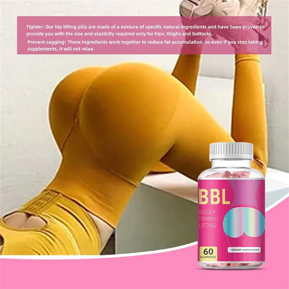 Biocaro Hersteller benutzer definierte Private Label bbl Gummis gießen Les Fesses en Beutel Brust Hüfte und Big Butt Enlarge ment Gummies