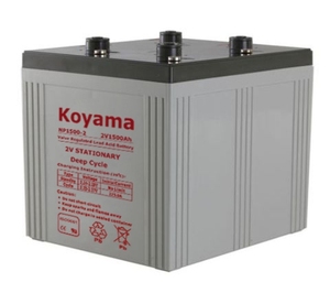 KOYAMA Factory Outlet 1500ah 2V AGM Storage Battery for Solar/PV System - Product Image 1