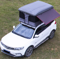 Tente de toit rigide en ABS LLOYDBERG pour 2 personnes, tente de toit de voiture en toile ultralégère, tente de camping à vendre