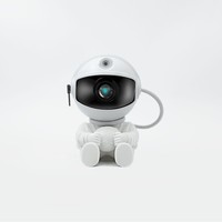 Projecteur d'étoiles intelligent pour la maison, lampe de chevet galaxie avec effet ciel étoilé LED pour chambre d'enfant, en ABS, thème astronaute