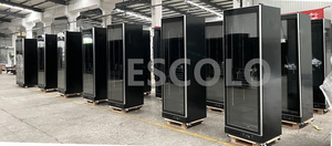 Stand Cabinet Commercial Refrigerator 4 Glass Door <b>Drink</b> <b>Cooler</b> Digital Control Automatic Defrost for Supermarket Factory Direct - Product Image 3
