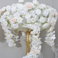 Reuzenrad Kunstbloemenarrangement Model 114 Nieuwe Stijl Tafeldecoratie Hortensia Rozen Decoratie Gemaakt in China