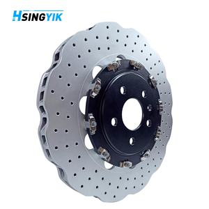 Disque de frein à rotor à deux pièces Hsingyik Wave Front pour <span class=keywords><strong>Audi</strong></span> A3 <span class=keywords><strong>RS3</strong></span> 8V0615301Q 369X34MM - Product Image 3