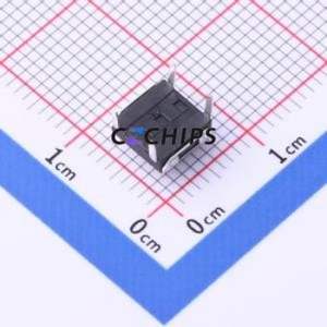 TS-KG057-BB34F Tactile Switch Through hole Component (THT) Switch Single Pole Single Throw Round Button 2.5N Through Hole - Product Image 2