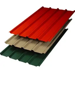 优质Ral3009油漆涂层PPGI波纹钢屋顶板
