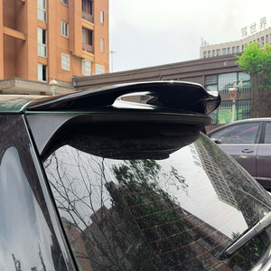 Mini Rear Spoiler Wing Shaped Piano Black Carbon Fiber Texture ABS For F55 F56 2014-24 - Product Image 3