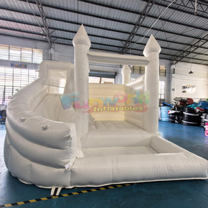 Structure gonflable combinée pour fête d'enfants, château gonflable à thème océan avec toboggan - Product Image 4