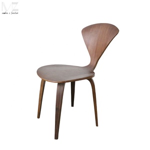 Muebles de Comedor, Silla Moderna Estilo Chaise Longue, Minimalismo Boi Norman, Silla de Comedor Escandinava de Madera Curvada sin Brazos - Product Image 5