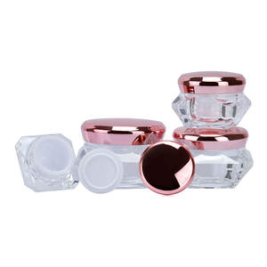 Petits pots de voyage en plastique transparent avec couvercles 5g 15g 20g 30g pour poudres, fards à paupières, lotions, crèmes, baumes à lèvres - Product Image 2