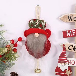 Low MOQ Premium Handmade <b>Xmas</b> <b>Tree</b> Decor - Fabric Hanging Ornament, Factory Wholesale Faceless Santa Bell Ornament - Product Image 3