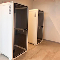 Studio de musique acoustique moderne Salle de réunion Cabine de bureau privée insonorisée Cadre en aluminium pour espaces de travail intérieurs Salles de réunion
