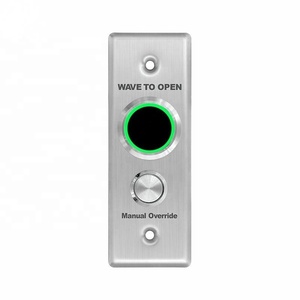 12V-24V <span class=keywords><strong>Alarma</strong></span> <span class=keywords><strong>de</strong></span> incendio Liberación <span class=keywords><strong>de</strong></span> puerta Sensor sin contacto Metal <span class=keywords><strong>Manual</strong></span> Anulación Botón <span class=keywords><strong>de</strong></span> salida Interruptor No Touch Wave para abrir - Product Image 5
