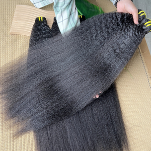ผมตรงแบบหยิกเล็กน้อย  แบบ Remy  ผมแท้จากอินเดีย  แบบ Double Weft  ผมแท้บริสุทธิ์ 100%  แบบต่อผม  ผมตรงแบบ Yaki - Product Image 3