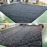 Cortina de Fondo con Cielo Estrellado para Escenarios de Baile Familiares, Módulo de Techo con Cielo Estrellado para Bodas, Bola de Navidad con Control DMX, LED de 50W