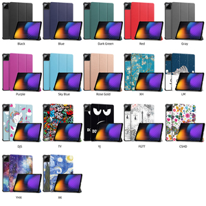 Para <span class=keywords><strong>Xiaomi</strong></span> <span class=keywords><strong>Mi</strong></span> <span class=keywords><strong>Pad</strong></span> 7 Pad7 11,2 pulgadas Smart Cover a prueba de golpes Tri-Fold Flip PU Funda protectora de cuero duro - Product Image 2