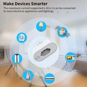 <span class=keywords><strong>Enchufe</strong></span> Inteligente Wi-Fi SIXWGH de 16A con <span class=keywords><strong>Enchufe</strong></span> Brasileño, Diseño Giratorio, Control por Voz (Alexa/Google Home), Control Remoto por Aplicación CozyLife - Product Image 6