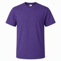T-shirt décontracté uni en coton épais 210 GSM 100 % coton, coupe oversize à épaules tombantes, style streetwear pour homme