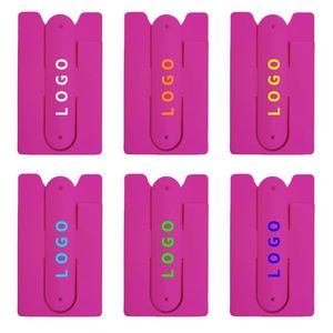 Supports de téléphone portable promotionnels prix usine 2023, porte-cartes en silicone personnalisé avec logo pour cadeaux d'entreprise - Product Image 5