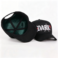 Gorra de béisbol con logotipo bordado personalizado forrado de satén para exteriores, gorra de béisbol de 5 paneles para papá, gorra de algodón Snapback
