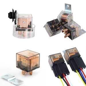 Chsky 12V/24V tự động Rơ Le tiếp xúc kép với ánh sáng <span class=keywords><strong>40A</strong></span> 80A không thấm nước ô tô trong suốt vòng trường hợp 4-pin/5-Pin - Product Image 1