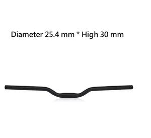 Manillar curvo de aluminio para bicicleta de montaña, barra de manillar de 50mm, acero, barato - Product Image 3