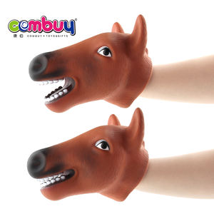 Modello realistico animali giocattoli per bambini giocare a mano leone burattino - Product Image 3