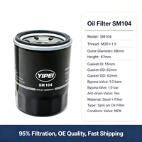 Penjualan Langsung Pabrik YIPEI Filter Oli Mesin Mobil untuk Mitsubishi Nissan Hyundai Kia SCT SM104 MD320276 MD726587 15208-31U0A