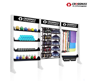 רב-שכבה פלדת צינור פונקציונלי אחסון מתלה עבור כושר ציוד כושר - Product Image 4