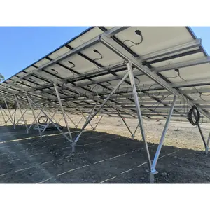 Sistema De Montagem Solar Terrestre Suportes De Montagem De Painéis Solares Estrutura De Montagem Solar Terrestre