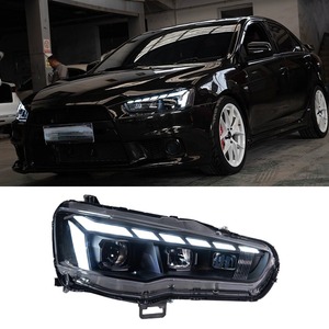 Feux avant LED StarNav gauche et droit, feux de jour LED, ensemble de phares LED, feux de croisement pour Mitsubishi Lancer EVO EX 2008-2017 - Product Image 1