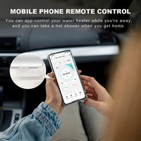 Interruptor de Calentador de Agua con Temporizador de Doble Corte WiFi LangYeao Tuya, 16A 3500W, Cristal con Sensación Táctil 2.5D, Monitoreo de Energía, Protección Contra Sobrecorriente