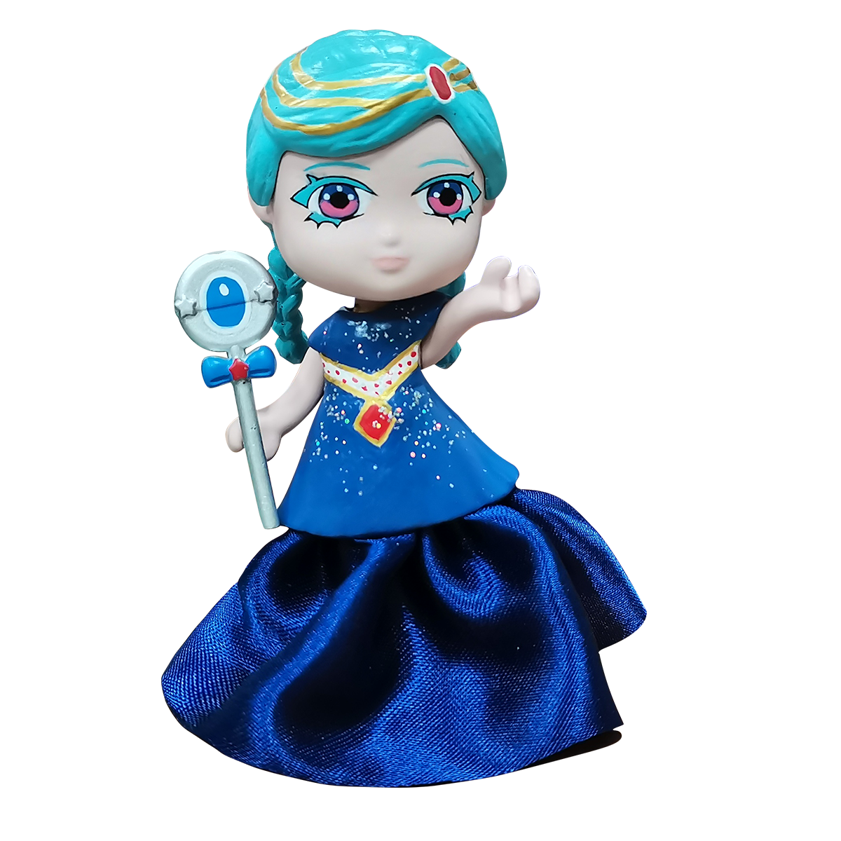 เจ้าหญิงสีน้ำเงินพร้อมชุดผ้า