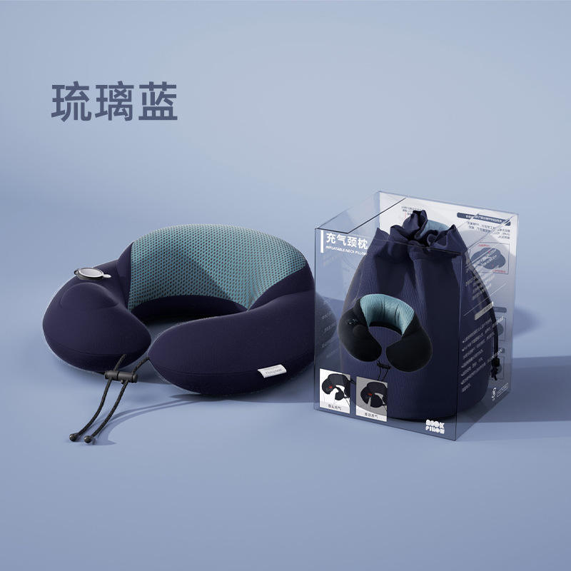 Caja de regalo con bolsa de almacenamiento azul marino