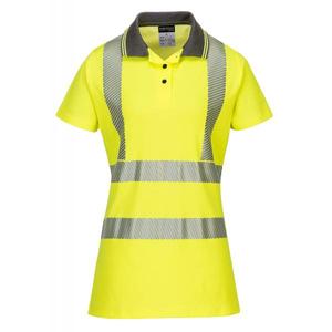 PORTWEST - LW72YGYXXL Polo Pro de alta visibilidad Amarillo/gris para mujer-EAN 5036108285549 2017 ROPA DE TRABAJO - Product Image 1