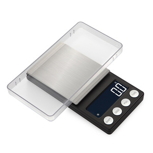 Báscula de Joyería Mini Personalizada, Precisión de 0.01g, Báscula de Bolsillo Portátil con Pantalla LCD, Forma Rectangular, Funciona con Batería - Product Image 1