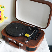 Meilleures ventes Tourne-disque phonographe Lecteurs de disques vinyles avec fonction BT LP et AUX