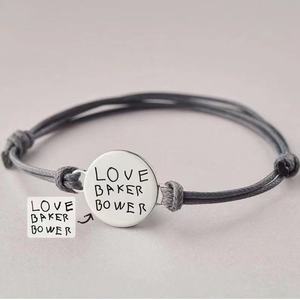 Braccialetto Vintage fai da te in acciaio inossidabile <span class=keywords><strong>con</strong></span> parole incise al Laser Design personalizzato della corda della barra vuota ed elegante - Product Image 5