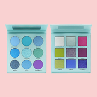 Palette de fards à paupières personnalisée de haute qualité, collection 2022, multicolore, waterproof, lumineuse, scintillante, pour maquillage artistique des yeux, emballage en stock