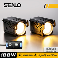 Projecteur LED pour moto Baja Light pour Ebike Senlo X6 100 Watts Yozma In10 Pro Systèmes d'éclairage pour moto Auxbeam
