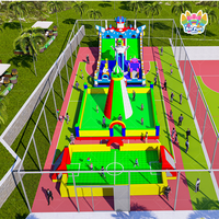 Parc de jeux gonflables géant certifié TUV, plus grand château gonflable, parc à thème gonflable, aire de jeux gonflable