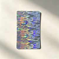 Cartes PVC holographiques vierges magnétiques étanches CR80, designs personnalisables, impression offset, compatibles avec le marquage à chaud