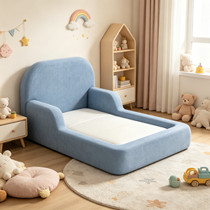 Cama Infantil Moderna, Cómoda y Suave, Diseño 2026, sin Estructura de Metal, para Sala de Estar, Dormitorio, Apartamento, Muebles Infantiles - Product Image 1