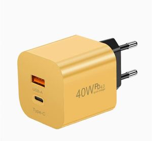 Portable PD 40W Fast Mobile Phone Charging <b>USB</b> <b>Type</b>-<b>c</b> Fast Wall Charger for iPhone for Samsung Travel <b>Adapter</b> UK EU US - Product Image 2