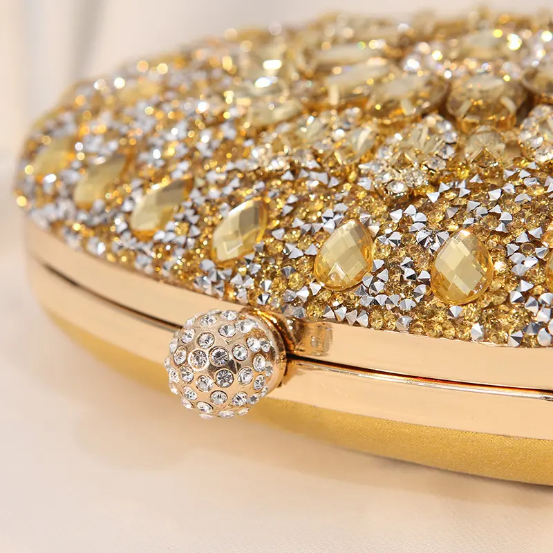 Vendita calda adeguato stock di lusso girasole diamanti borse da festa donna matrimonio sera borse